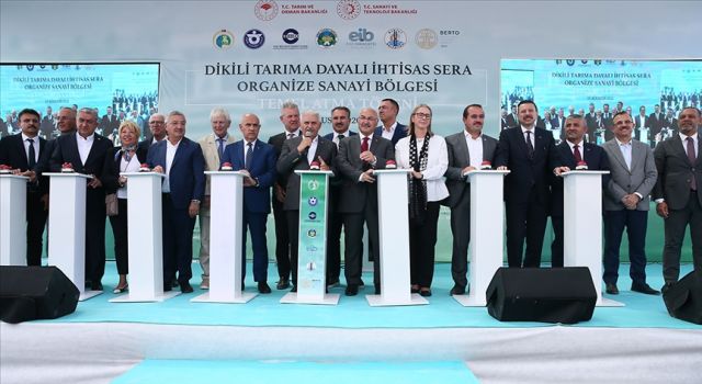 Avrupa'nın en büyük jeotermal ısıtmalı serası olacak organize sanayi bölgesinin temeli atıldı