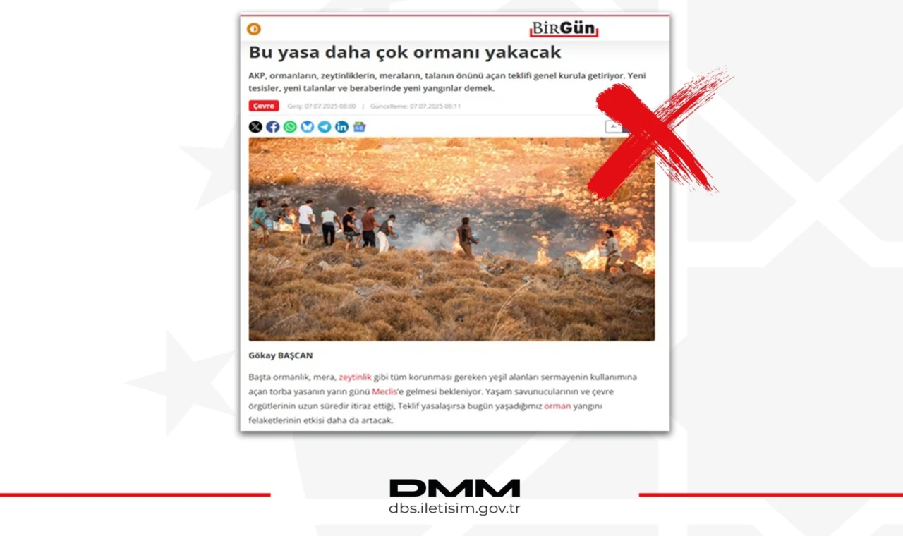 Ormanlarla ilgili ’torba yasa’ iddiaları yalanlandı