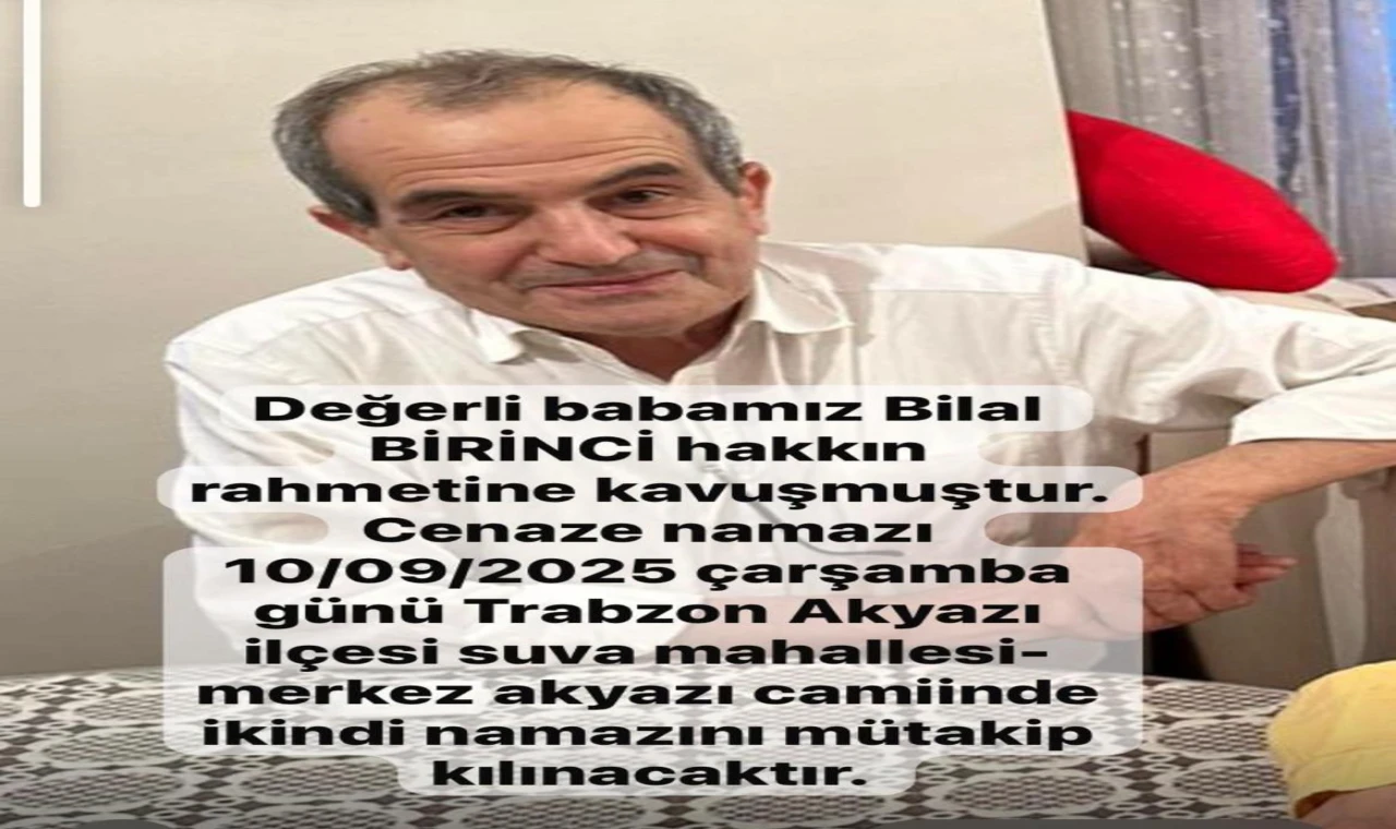 Vefat Haberi - Birinciler Elektrik