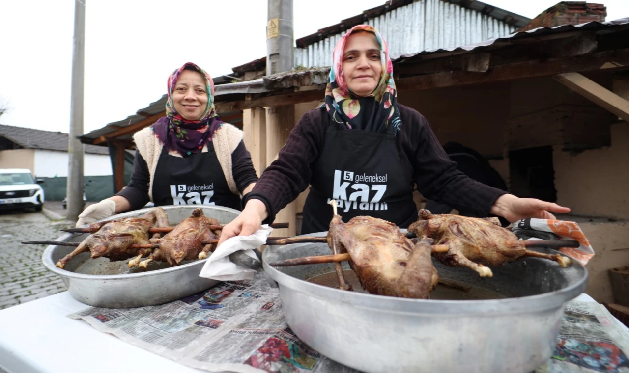 200 yıllık gelenek Kaz Bayramı öncesi imece bereketi