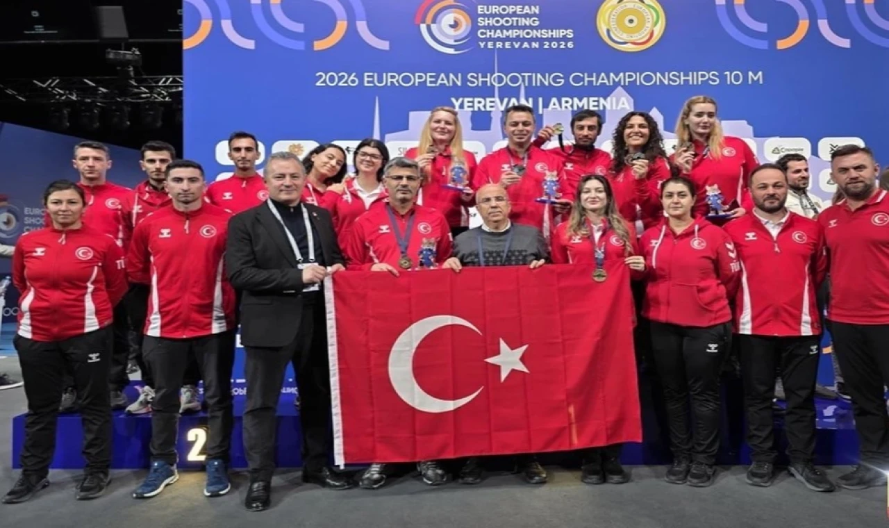 Türk Milli Tabanca Atış Takımı Avrupa’dan 3 madalya ile döndü