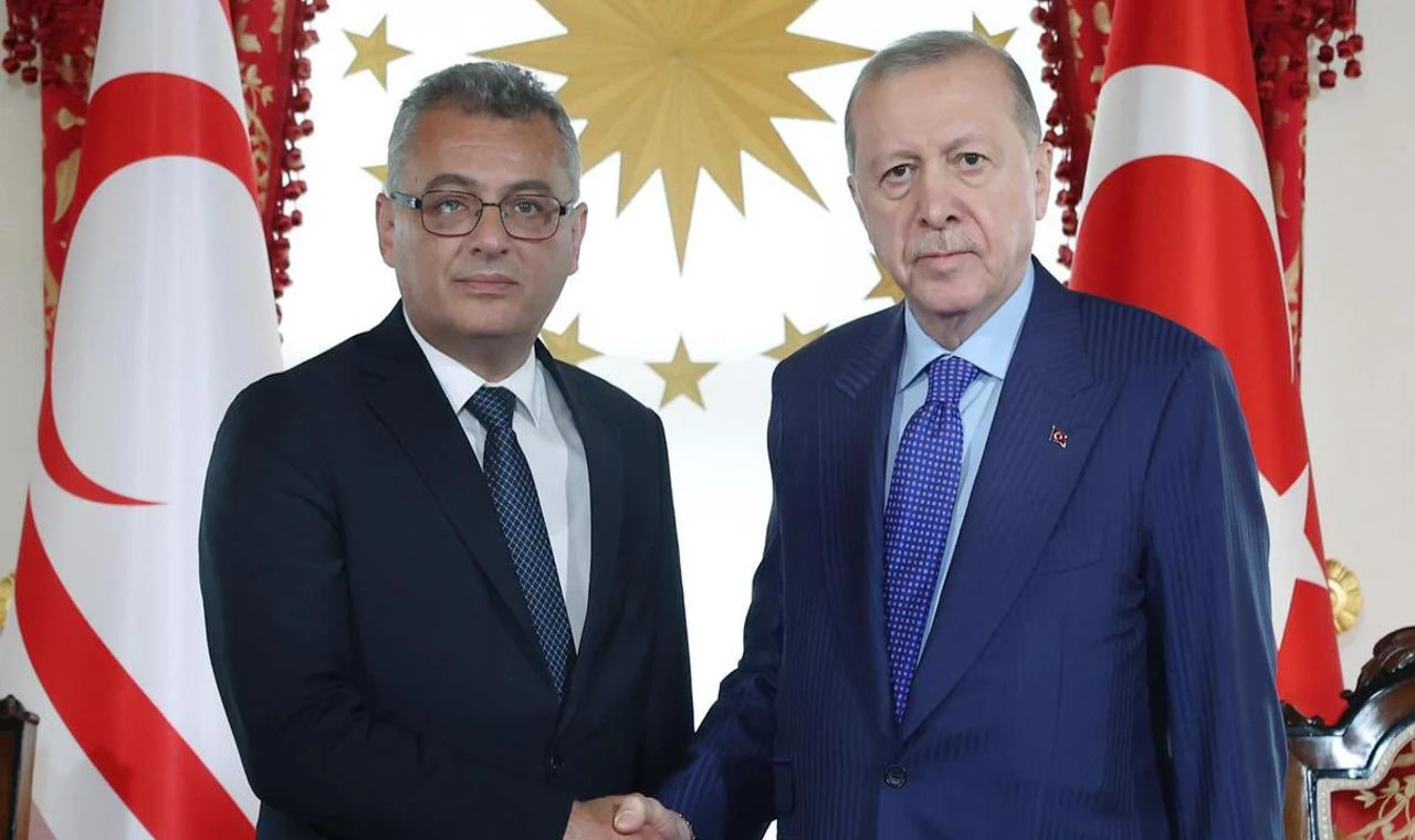 Cumhurbaşkanı Erdoğan, KKTC Cumhurbaşkanı Erhürman ile görüştü