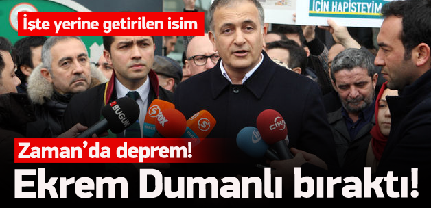 Ekrem Dumanlı istifa etti! İşte yerine gelen isim