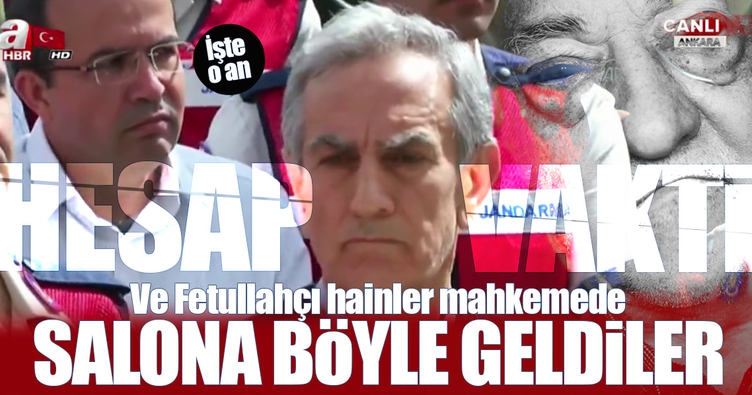 Genelkurmay çatı davasında hainler salona böyle getirildi