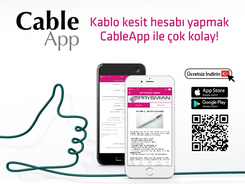 Kablo kesit hesabı yapmak CableApp ile çok kolay