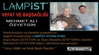 Vefat Haberi - Lampist Aydınlatma