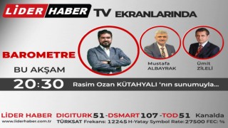 Başyazarımız Mustafa Albayrak bu akşam 20:30'da Lider Haber TV'de