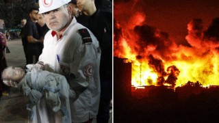 Gazze alev alev yanıyor