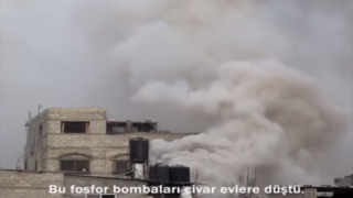 Katil israil fosfor bombasıyla sivillerin sığındığı BM okulunu vurdu