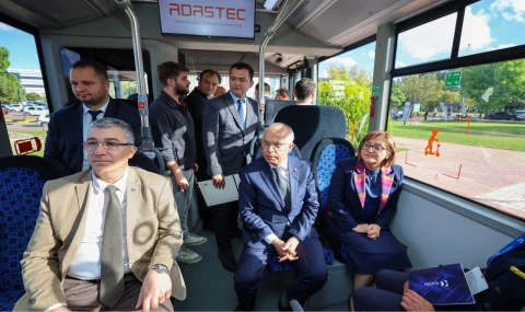 Türkiye’nin ilk 18 metrelik elektrikli otobüsü Gaziantep’te tanıtıldı