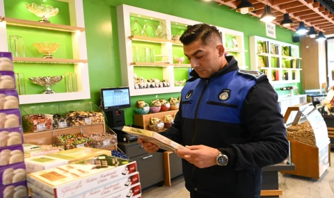 Yılbaşı öncesi kuruyemişçilere denetim