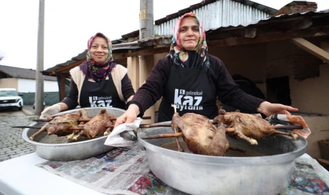 200 yıllık gelenek Kaz Bayramı öncesi imece bereketi