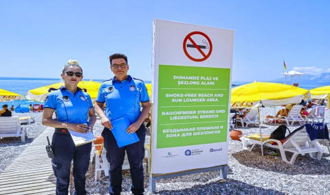 Antalya’da Dumansız Plaj dönemi başladı