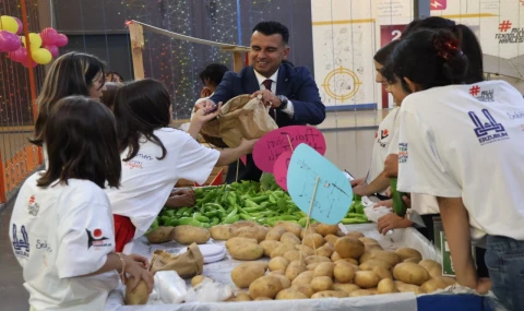 Çocuklar tarlada öğrendi, emeklerini hasatla taçlandırdı