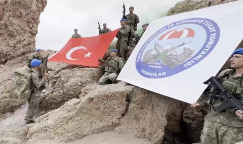 Kahraman komandolar Erciyes’te...