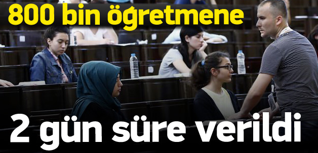 Gözetmenlik yapacak öğretmene sınav puanı geldi