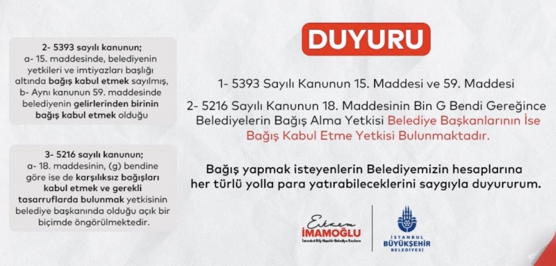 Bağış tartışmasından hukuken kim haklı?