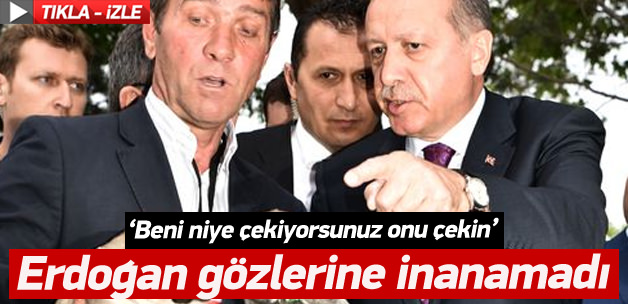 Erdoğan'la vatandaşların neşeli sohbeti