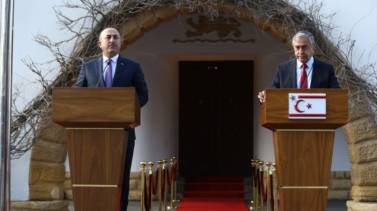 Çavuşoğlu Kıbrıs'ta çok sert çıktı