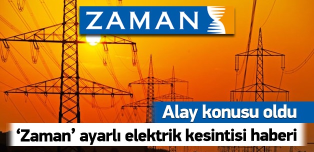 Zaman ayarlı kesinti haberi alay konusu oldu!