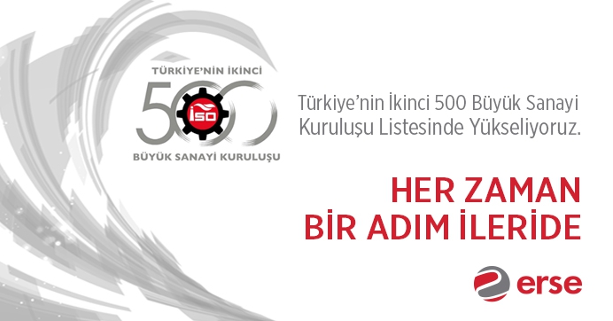 Erse Kablo, İkinci 500 Büyük Sanayi Kuruluşu Arasında Yükselerek İlerliyor