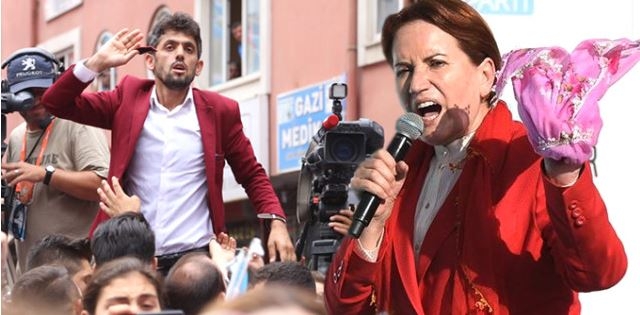 Meral Akşener'e Tepki Gösteren Genç, Partililer Tarafından Darp Edildi