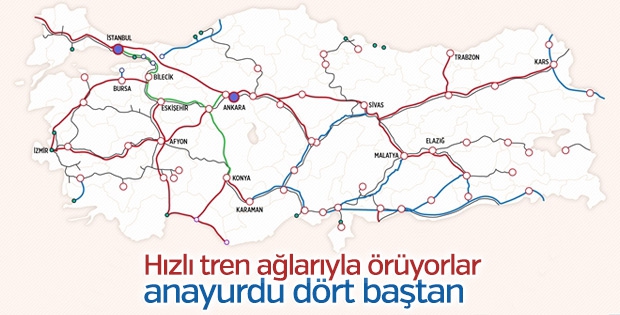 Türkiye hızlı tren ağlarıyla donatılıyor